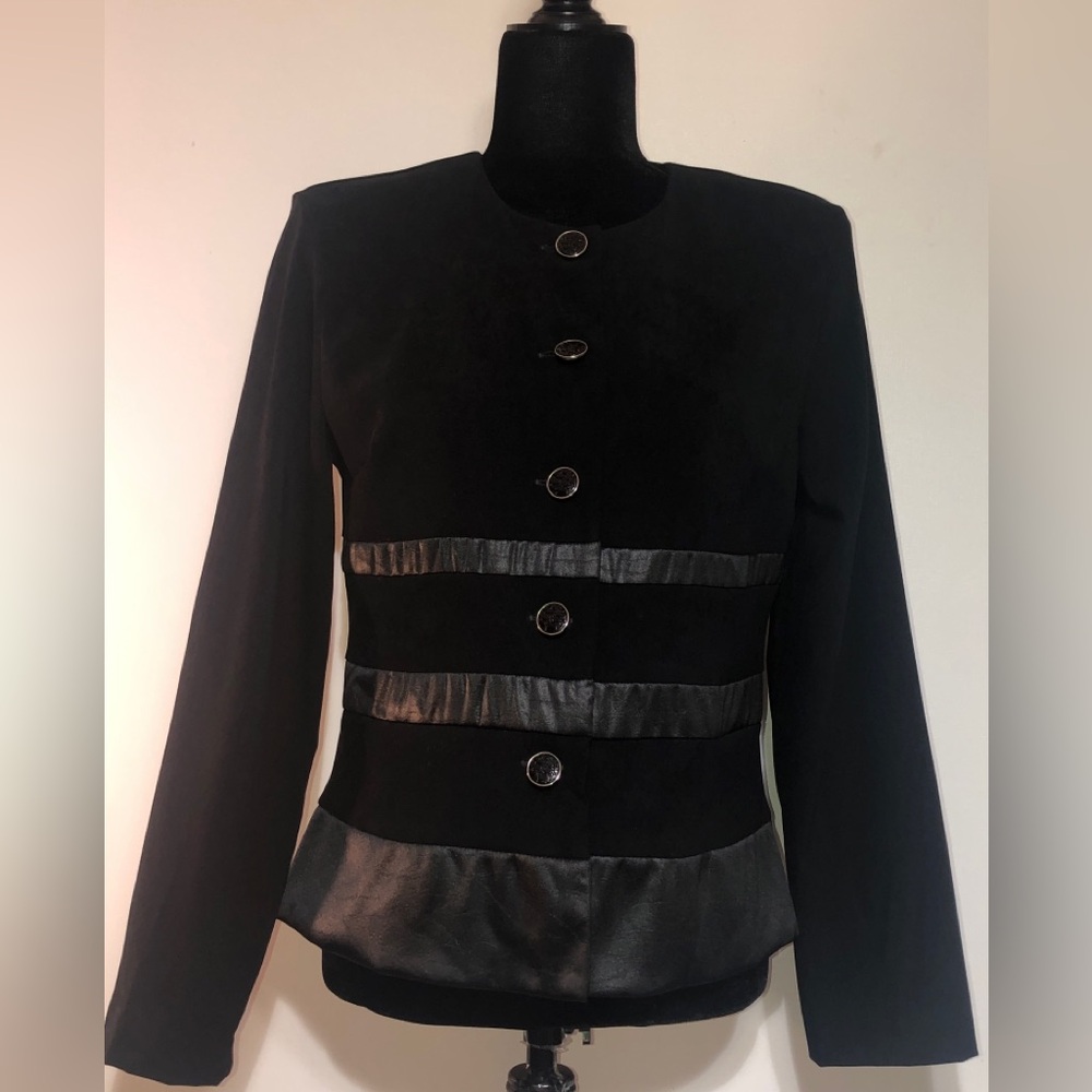 VINTAGE black SAG HARBOR DRESS BLAZER SZ 8 MINT CONDITION retro office work